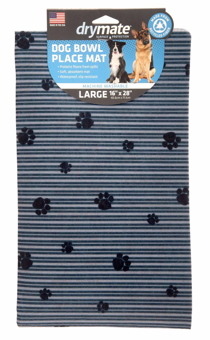 16 x 28 Drymate Pet Bowl Placemat with Slip Resistant Backing