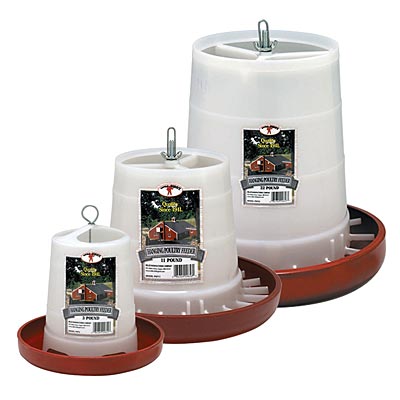 Little Giant Plastic Hanging Chicken Feeders - Jeffers