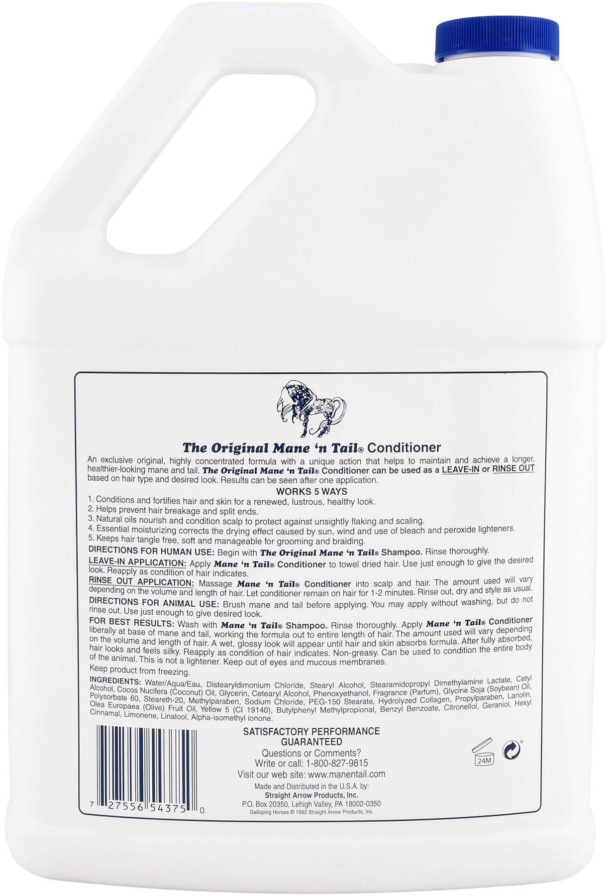 Mane 'n Tail Conditioner for Thicker and Healthier Horse Mane and Tails