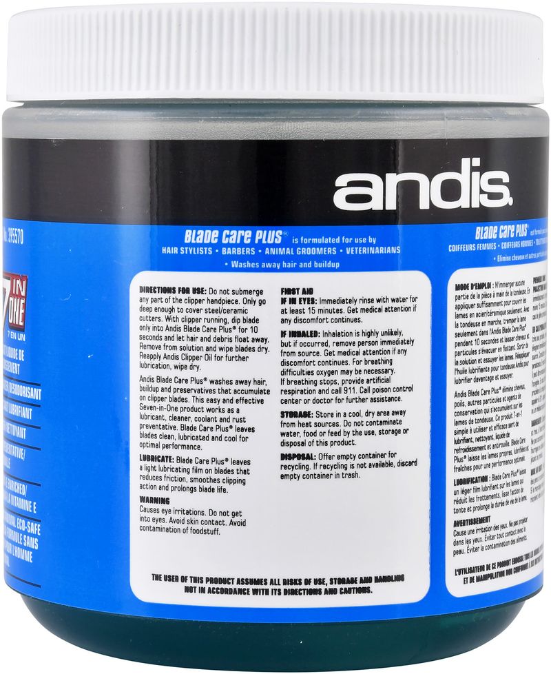 Andis Blade Care Plus for Clipper Blades Jeffers