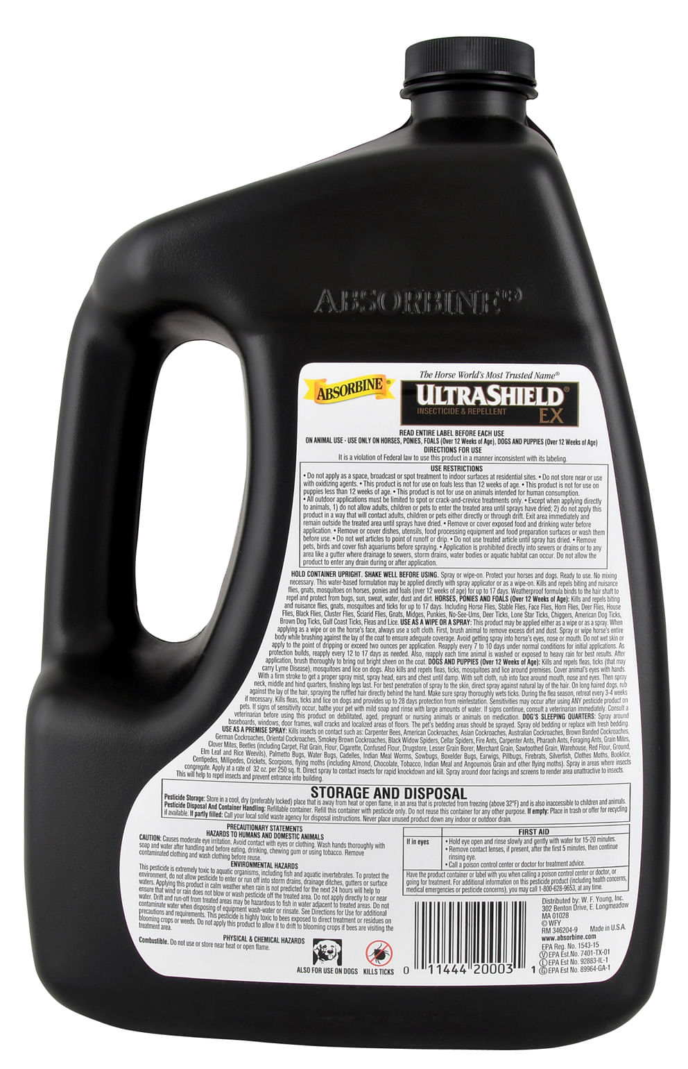 UltraShield EX Insecticide & Repellent Fly Spray - Jeffers