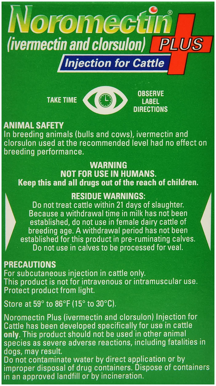 Noromectin Plus Injection Cattle Wormer Jeffers