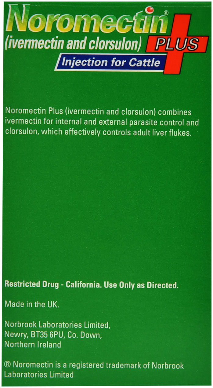 Noromectin Plus Injection Cattle Wormer Jeffers