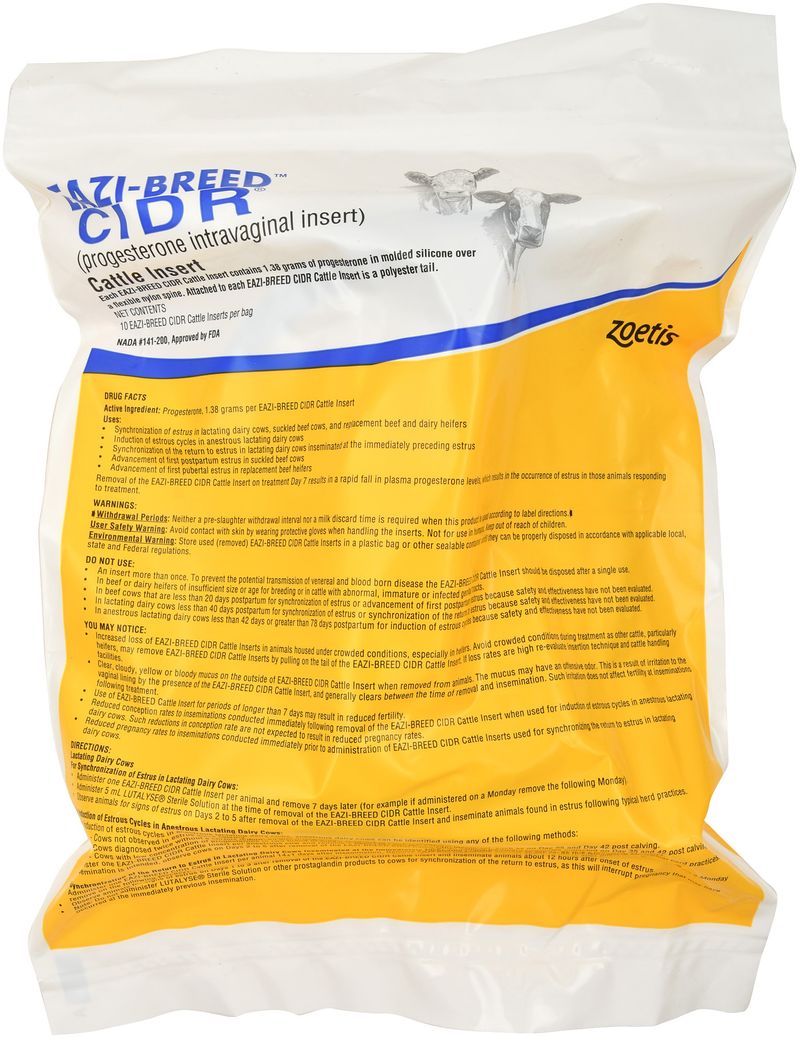 EaziBreed CIDR Cattle Inserts & Applicator Jeffers