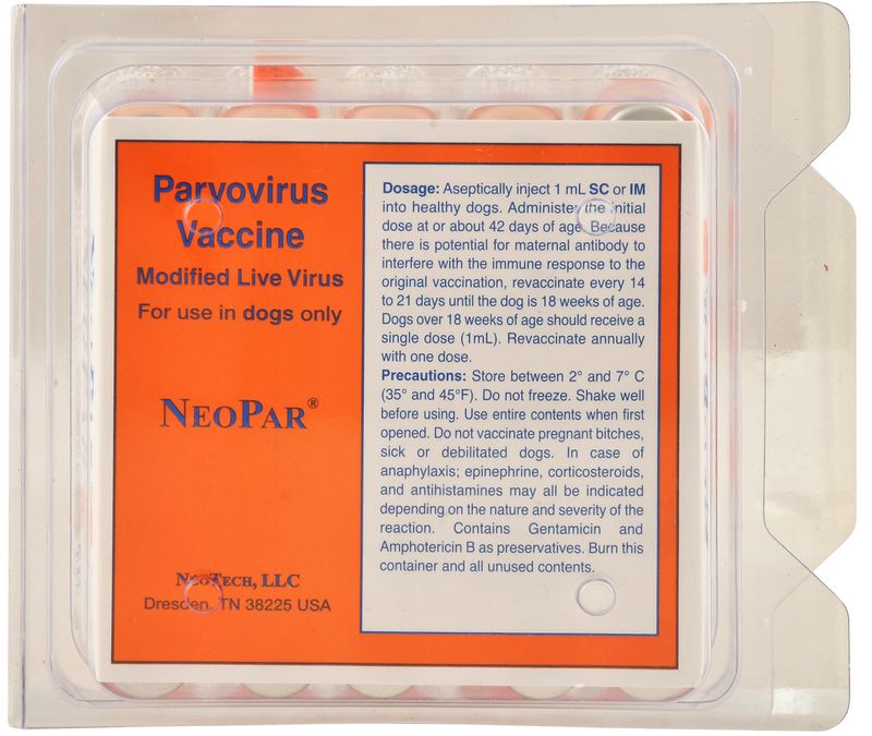 NeoPar Parvo Vaccine for Dogs (Parvovirus Vaccine) - Jeffers