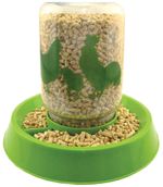 Lixit-Chicken-Waterer-Feeder, Gallon, with food