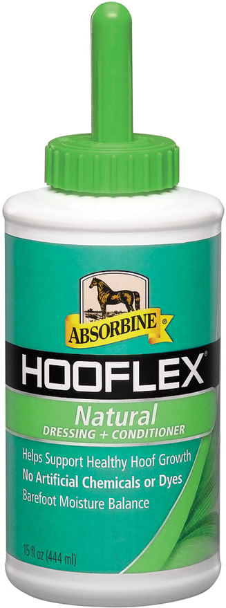 Hooflex Natural Dressing + Conditioner, 15 oz with brush