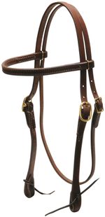 Heavy-Oiled-Headstall-Browband
