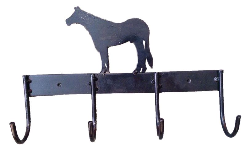 Silhouette-Tack-Rack-Horse-Standing-
