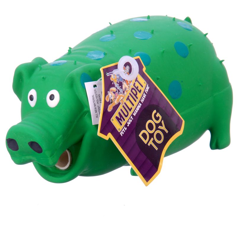 Green pig 2024 dog toy