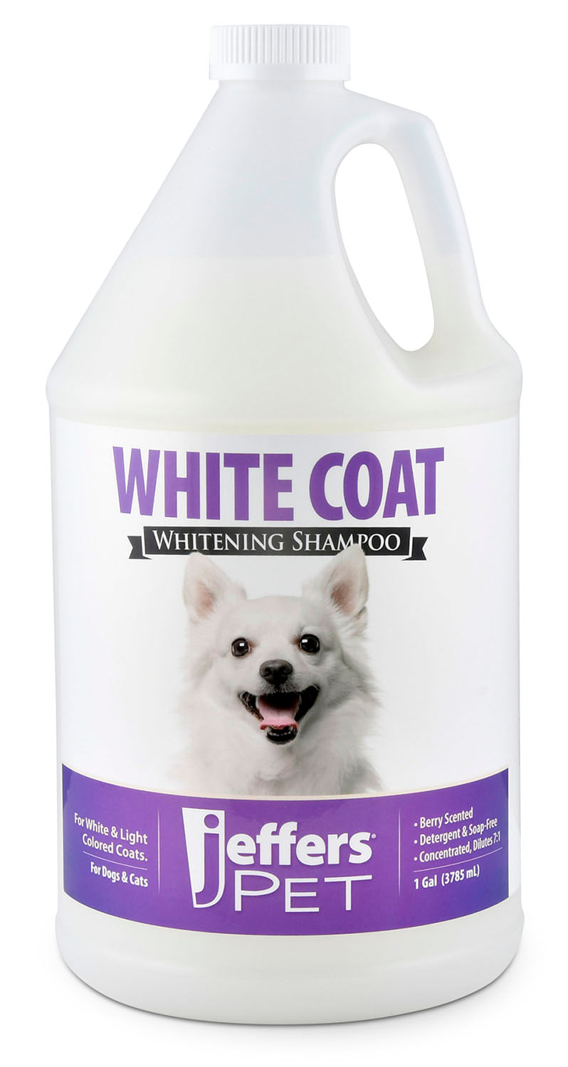 Jeffers White Coat Pet Shampoo for Light Coated Dogs and Cats Jeffers