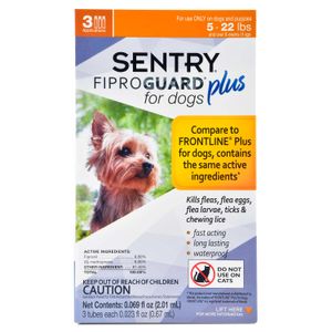 SENTRY Fiproguard Plus for Dogs, 3 Pack