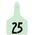 Allflex ATag Numbered Ear Tags (Cow), 25 count