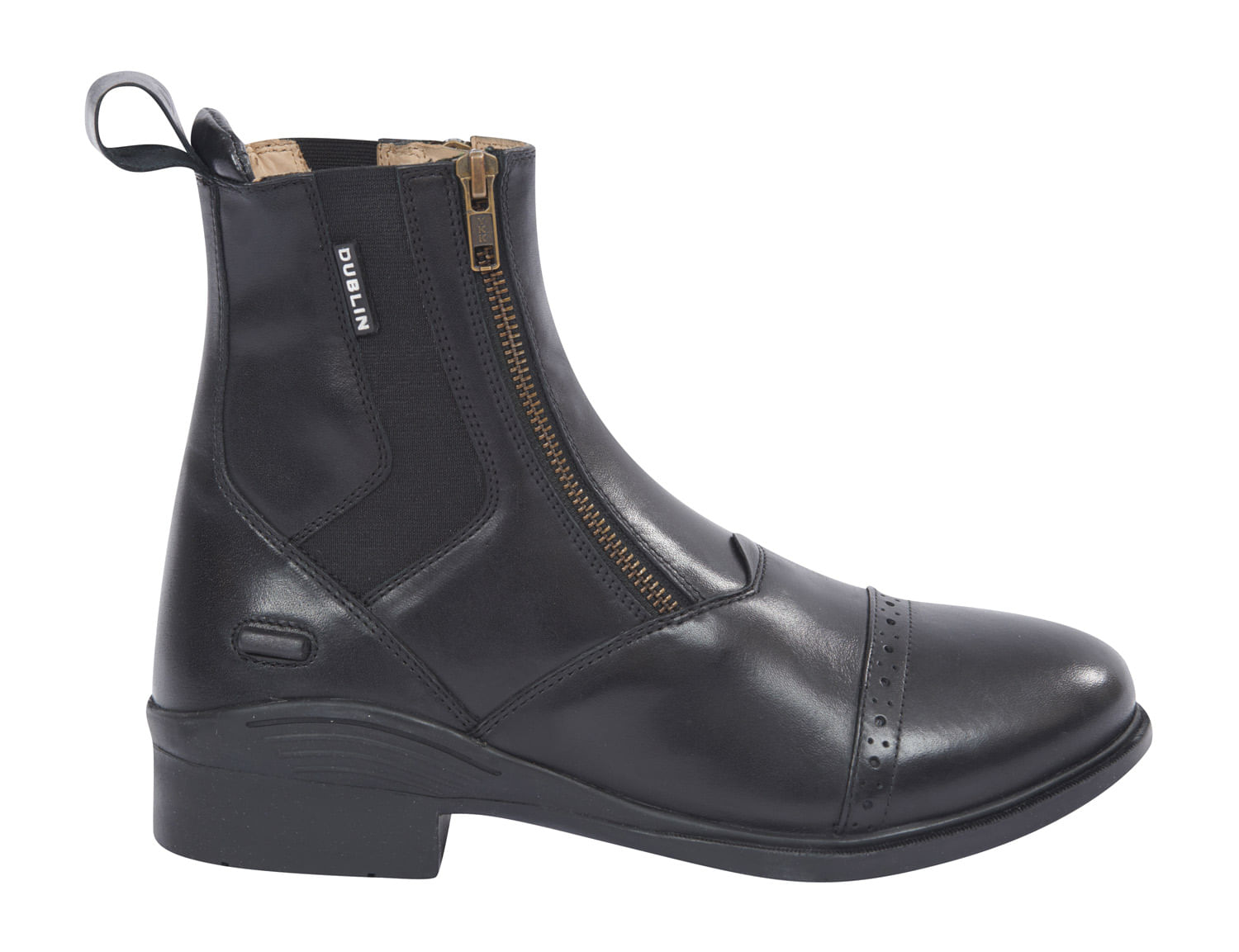 Dublin Evolution Zip Front Black Paddock Boots Jeffers