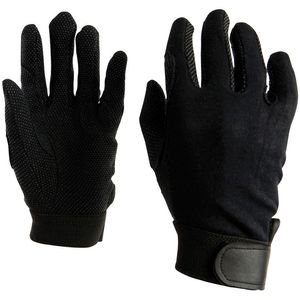 Weatherbeeta Good Hands Track Riding Gloves, Black, pair