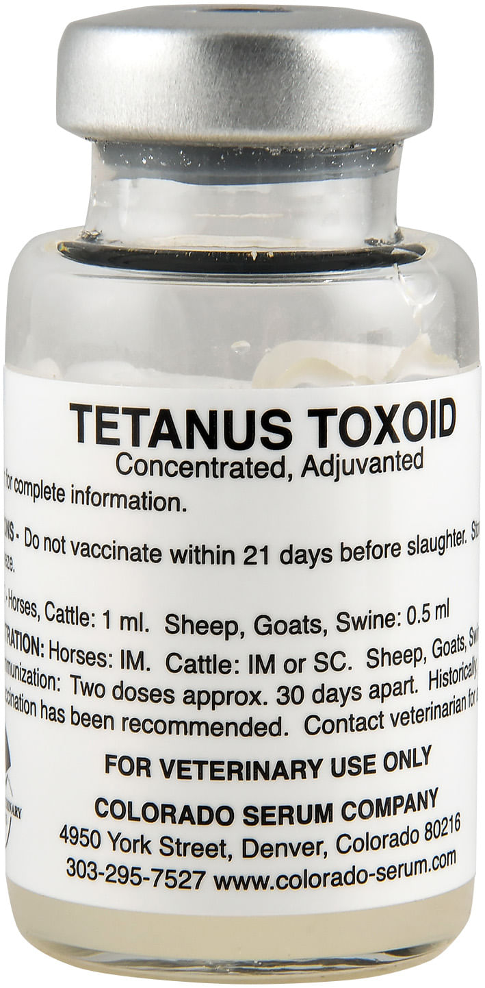 Tetanus Toxoid Vaccine by Colorado Serum Jeffers