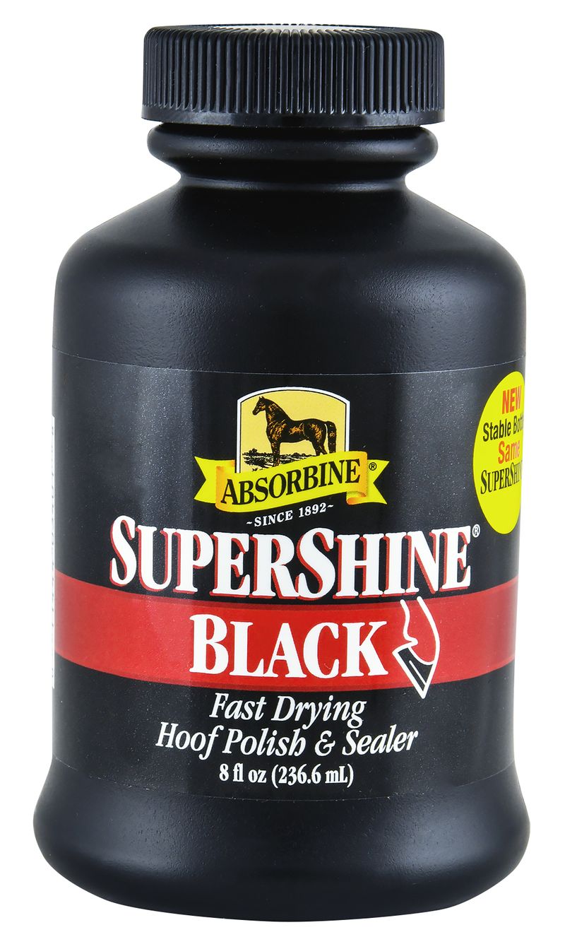 Black SuperShine Hoof Polish, 8 oz