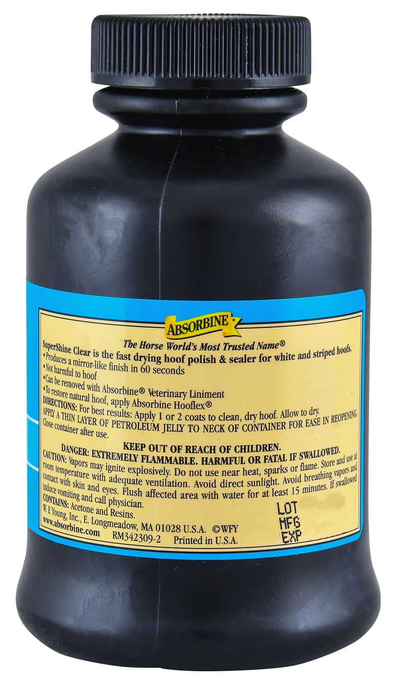 Absorbine SuperShine Horse Hoof Polish and Sealer Jeffers