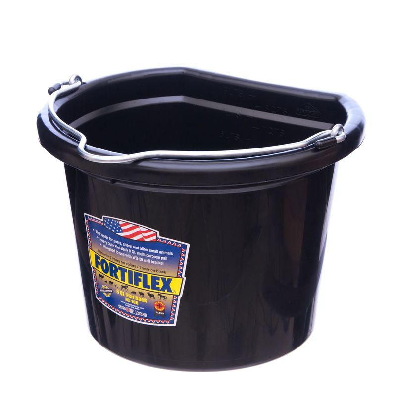 8-qt-Flatback-Bucket--Black-