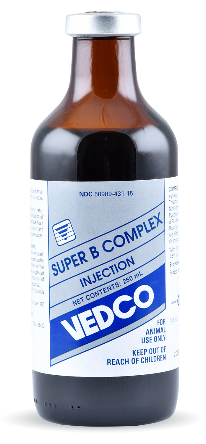 Super B Complex Injection for Swine, Cattle and Sheep Jeffers