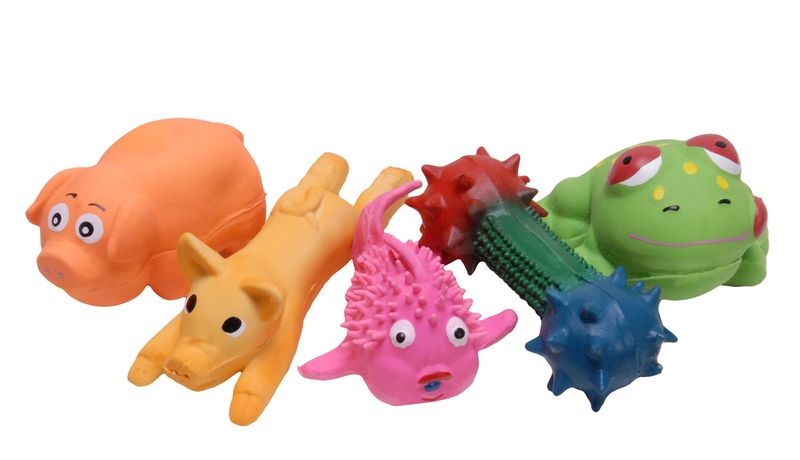 Latex dog shop toys