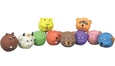 Generic Squeaky Latex Dog Toys Pet Dogs Balls Toy Squeaker Squeaky Sound Dogs Interactive Training Toys Soft Squeak Dog Toy Balls Dog Cat Funny Toy