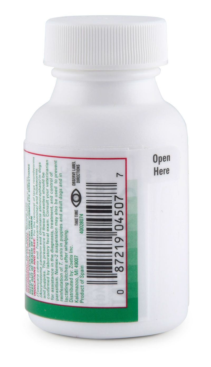 Nemex 2 Dewormer for Dogs & Puppies Nemex Pyrantel Pamoate Jeffers