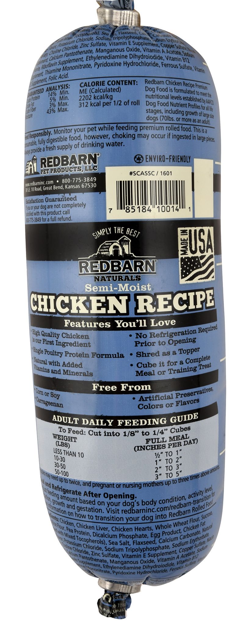 Redbarn Naturals Chicken Recipe Dog Food Roll Jeffers
