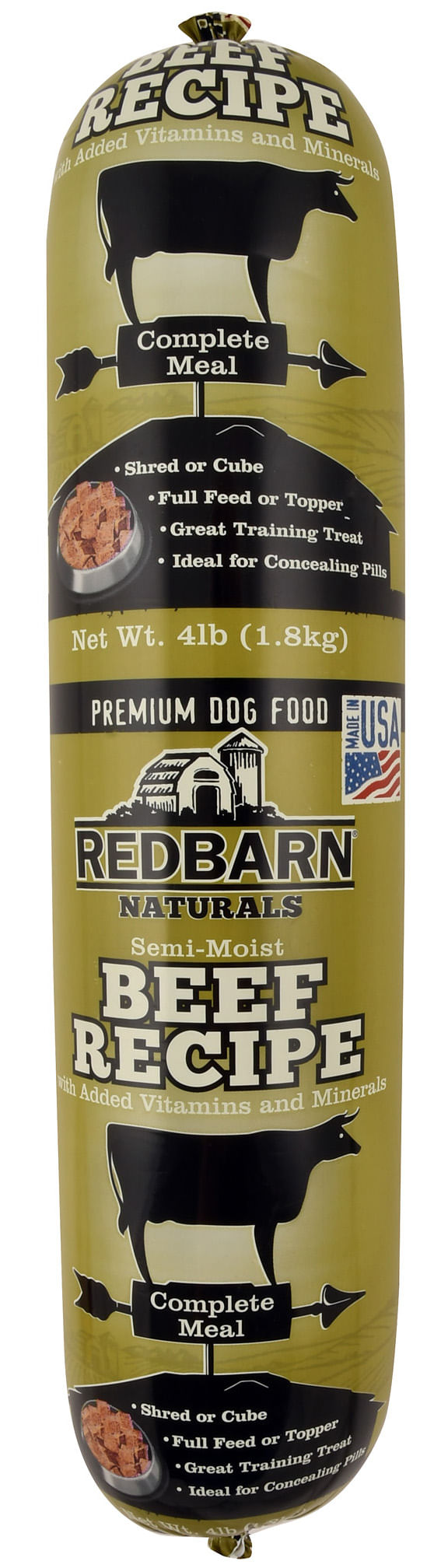 Redbarn Naturals Beef Recipe Dog Food Roll Jeffers