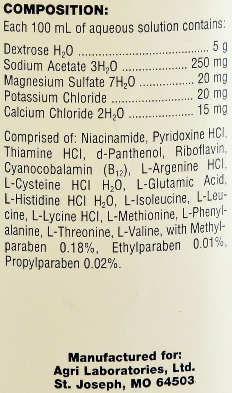 Amino Acid Oral Solution by AgriLabs, 500 mL Jeffers