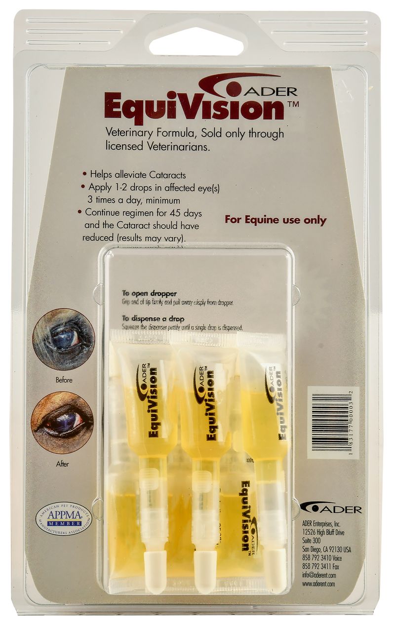 EquiVision Lubricating Eye Drops for Horses, 6pk Jeffers