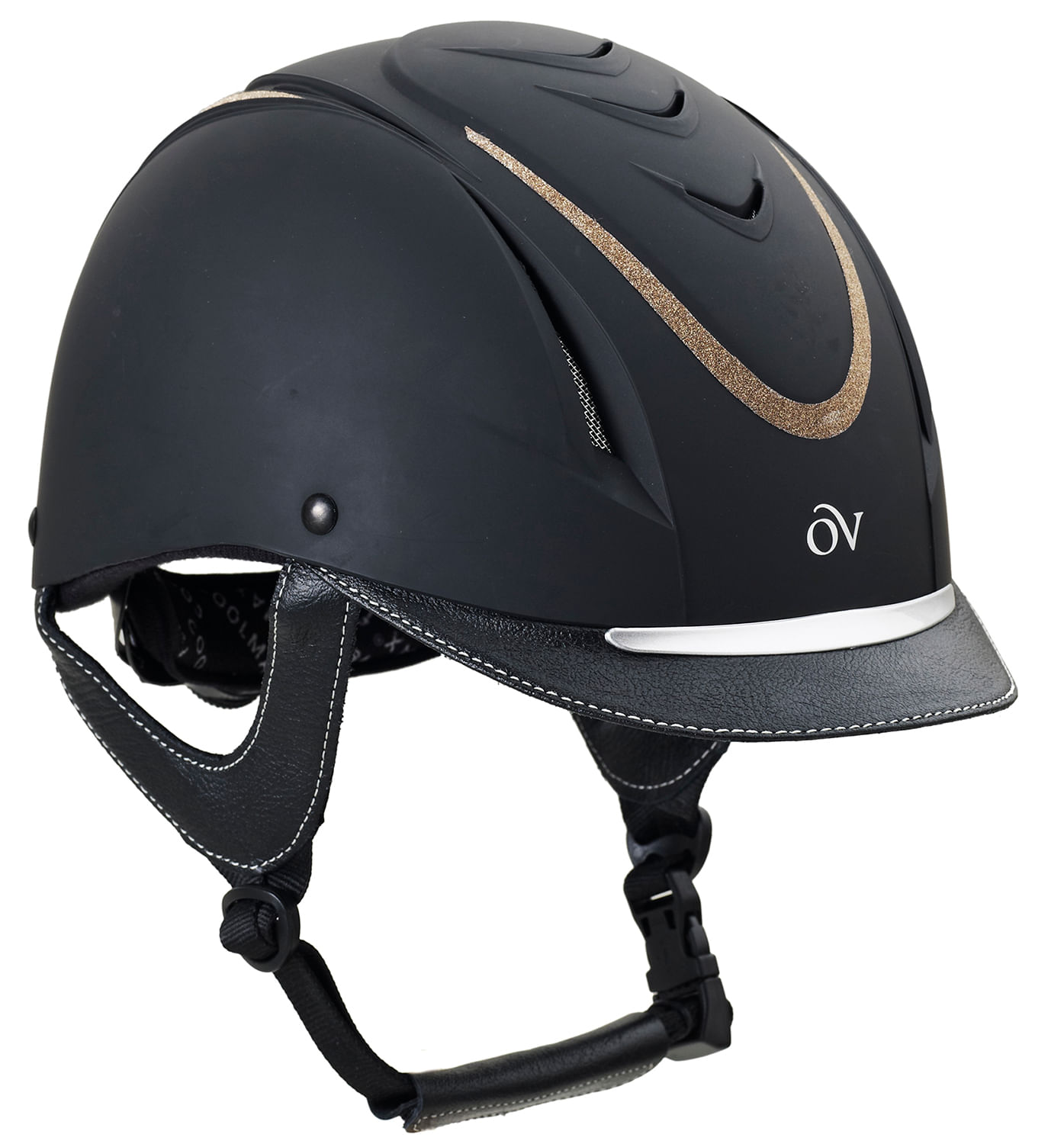 Ovation Z-6 Glitz Helmet, Brown/Brown/Teal - Jeffers