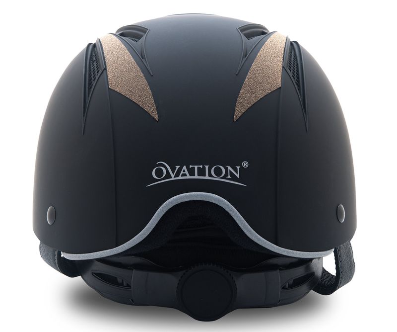 Ovation Z6 Glitz Helmet, Brown/Brown/Teal Jeffers