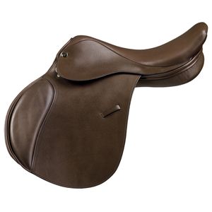 Camelot Child Close Contact Saddle, Brown
