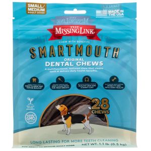 Smartmouth 7-in-1 Dental Chews for Dogs, S/M, 28 ct