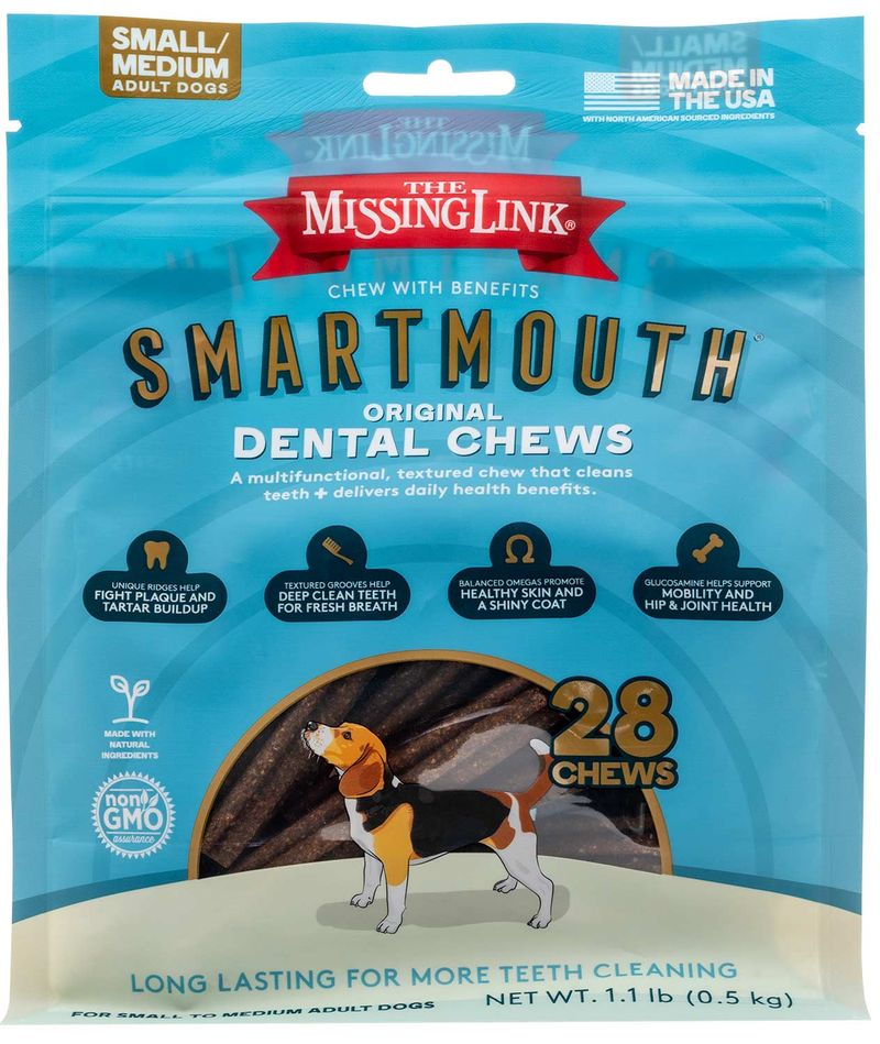 Smartmouth 7-in-1 Dental Chews for Dogs, S/M, 28 c