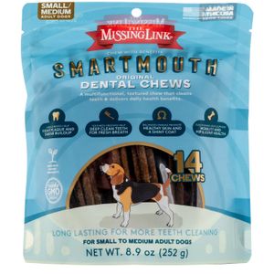 Smartmouth 7-in-1 Dental Chews for Dogs, S/M, 14 ct