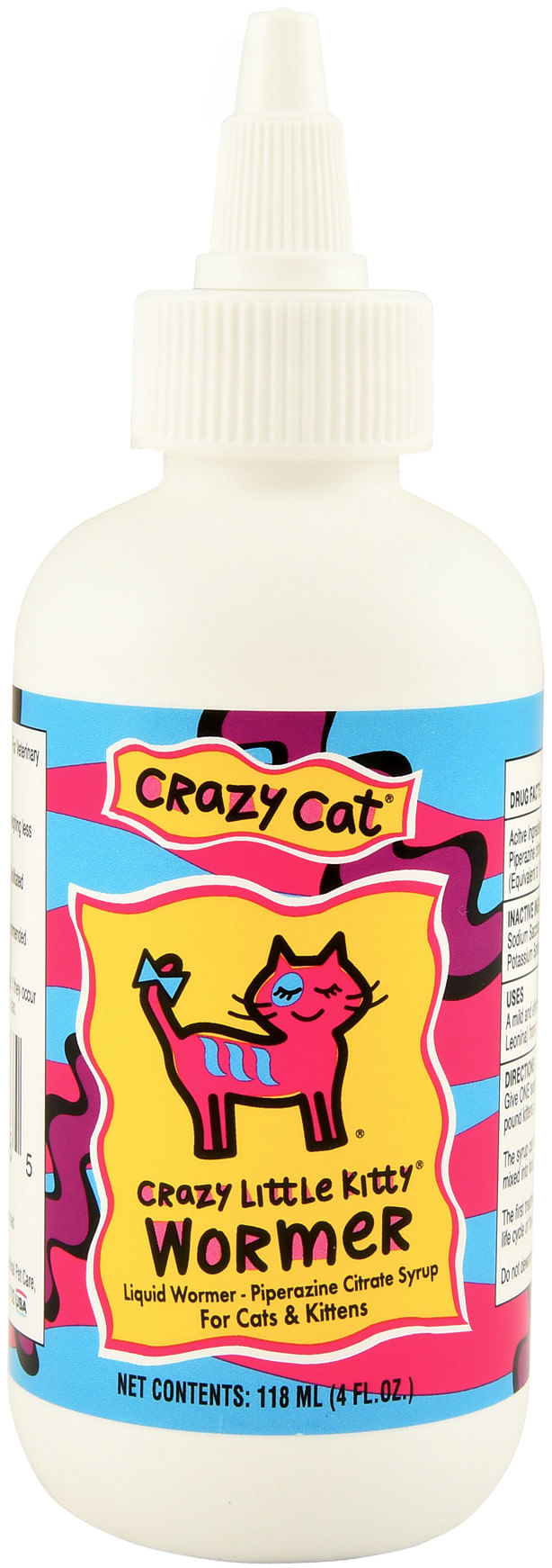 Crazy Little Kitty Liquid Cat Wormer / Dewormer for Cats & Kittens