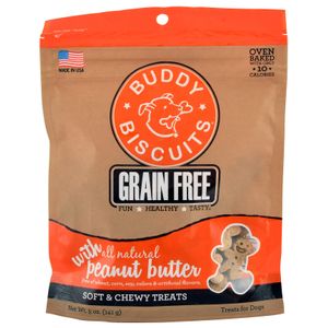 Grain Free Buddy Biscuits, Soft and Chewy Treats, 5 oz