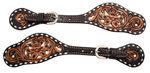 Circle-Y-Men-s-White-Inlay-and-Buckstitch-Spur-Straps