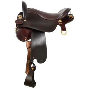 Tucker Custom Endurance Trail Saddle, Wide, Brown