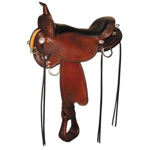 Circle Y River Flex2 Trail Saddle, Wide, Regular Oil