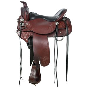 Tucker Custom Horizon North Star Saddle, Wide, Brown