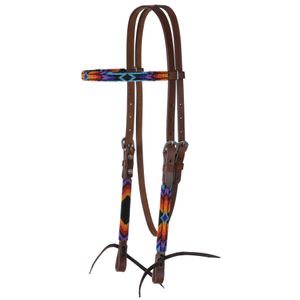 Circle Y Colorful Infinity Wrap Beaded Browband Headstall