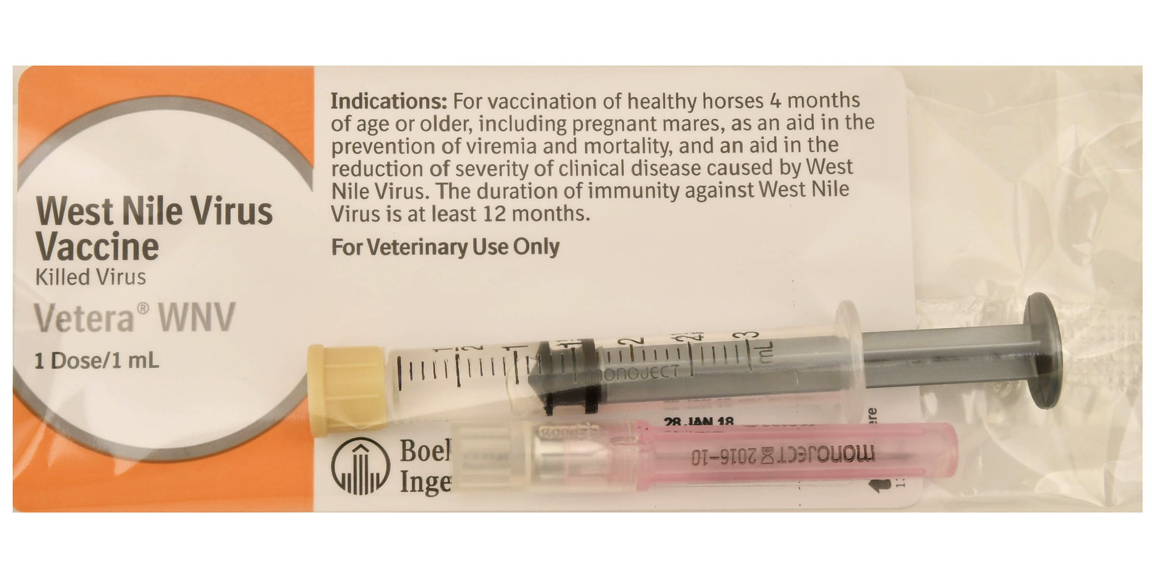 Vetera West Nile Vaccine, single dose - Jeffers