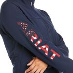 Navy-Ariat-Team-Softshell-Jacket