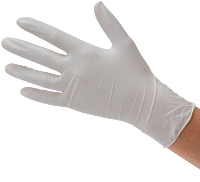 Seattle Glove Disposable Latex Gloves- White, 100/Box, Sizes M/L - Large