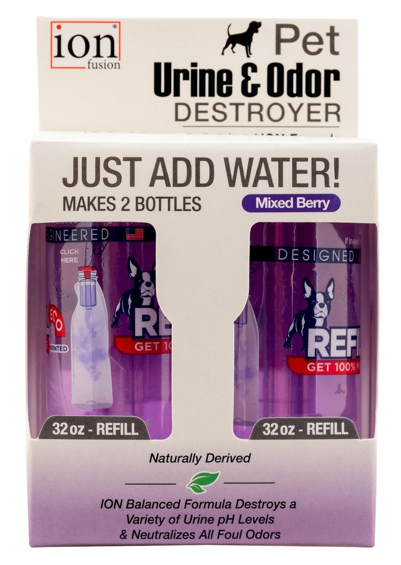 Pet Urine & Odor Destroyer Refill, Mixed Berry, 2pk Jeffers