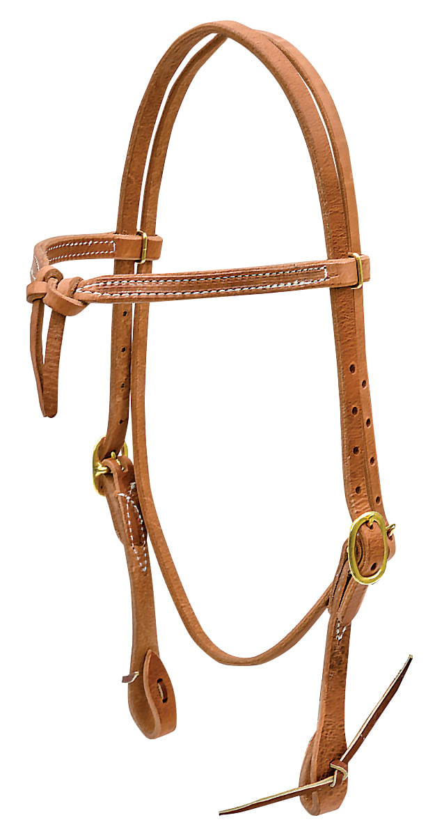 Berlin Custom Leather Jeffers Heavy Oiled Browband Horse Headstall 