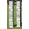 68" Stone Column Stds w/Track, Pair Color: Brown Stone